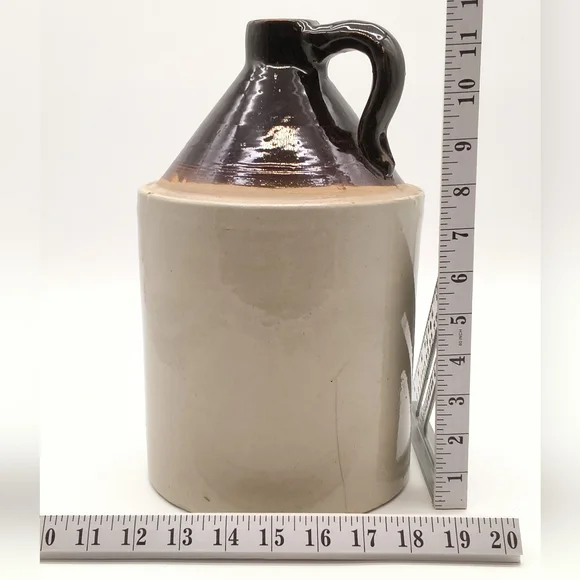 Antique 2-Gallon Stoneware Shoulder Jug  – Rustic Primitive Farmhouse Decor - Picture 10 of 12